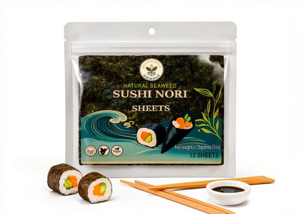 KindHarvest Organics Roasted Seaweed Sheets Sushi Nori-3