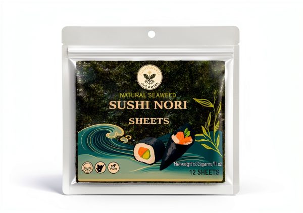 KindHarvest Organics Roasted Seaweed Sheets Sushi Nori-2