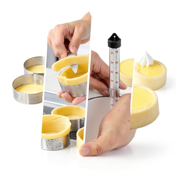 Baking Kit Cooking Gift Set 6 Piece Tart Rings-3