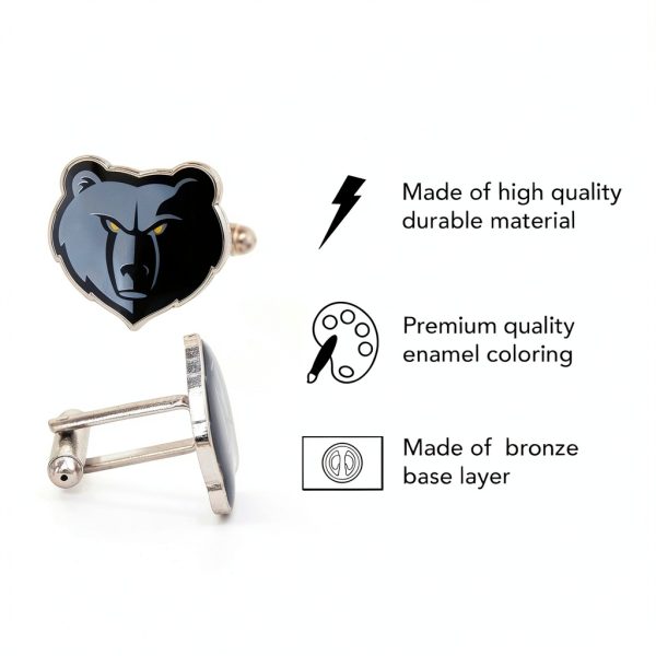NHL Cufflinks Desert Cactus Metal Design Unisex-2