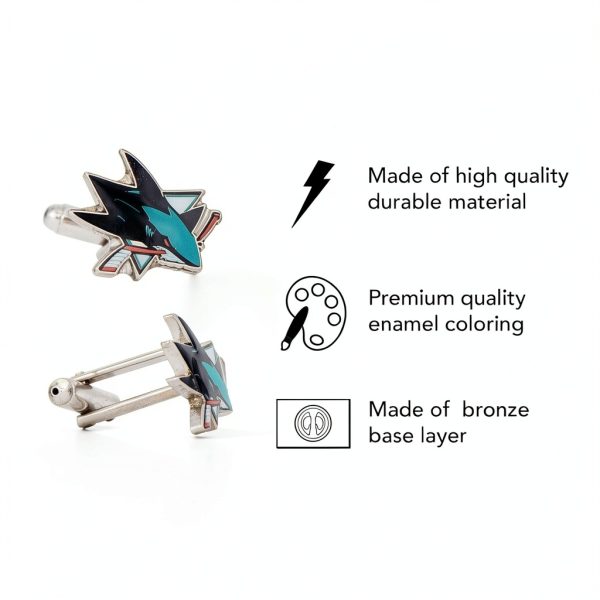 NHL Cufflinks Desert Cactus Premium Metal Men's-2