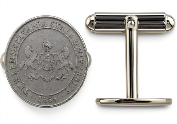 LogoArt Mens Sterling Silver Cuff Link-0