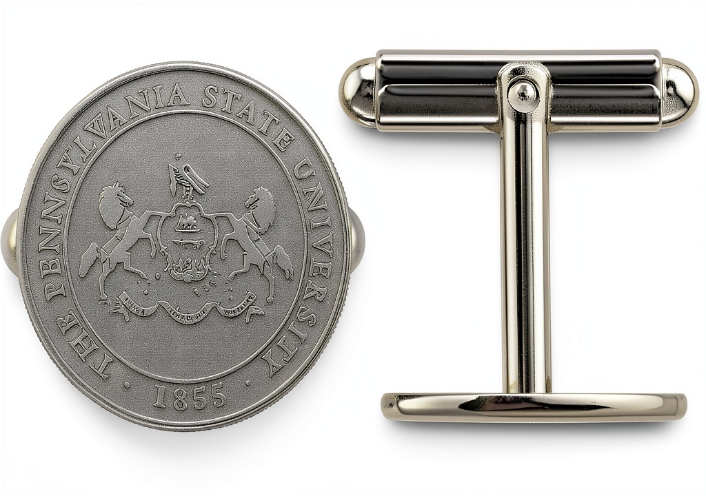 LogoArt Mens Sterling Silver Cuff Link