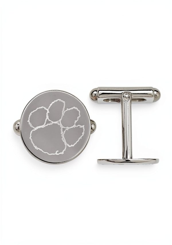 LogoArt Sterling Silver Cuff Links SS012CU 925 Rhodium Plated Mens-1