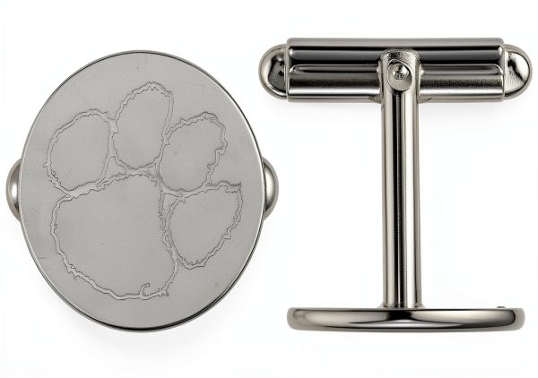 LogoArt Sterling Silver Cuff Links SS012CU 925 Rhodium Plated Mens-0