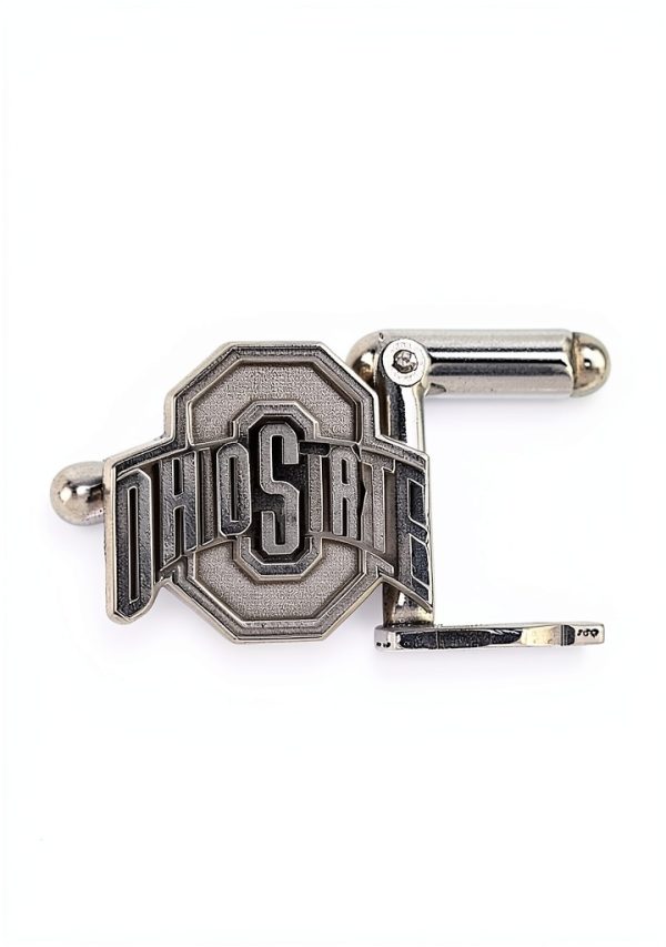 Cuff Links LogoArt Sterling Silver Sports Fan Cuff SS012OSU 15mm-1