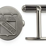 SS010RNG Sports Fan Cuff Links - Stainless Steel Ring Compact Design-0
