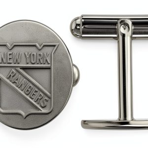 SS010RNG Sports Fan Cuff Links - Stainless Steel Ring Compact Design-0