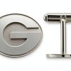 LogoArt 925 Sterling Silver Men's Cuff Links SS012UGA Rhodium Plated-0