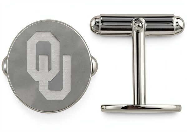 LogoArt Sterling Silver Cufflinks SS011UOK Men's Jewelry Box Set-0
