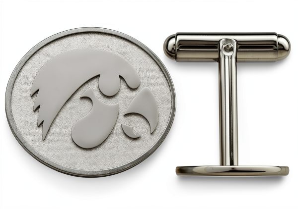LogoArt Mens Cuff Links SS053UIA 925 Sterling Silver Rhodium Plated-0