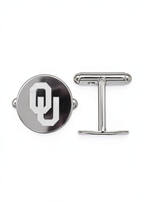 LogoArt Sterling Silver Cufflinks SS011UOK Men's Jewelry Box Set-1
