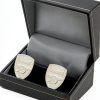 UTTA Sports Fan Cuff Links Model UTTA2473 Stainless Steel Silver-1