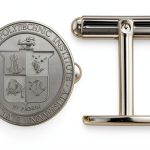 Virginia Tech Crest Cufflinks (Sterling Silver)-0
