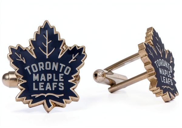 Toronto Maple Leafs Cufflinks by Desert Cactus – Premium Licensed NHL-0