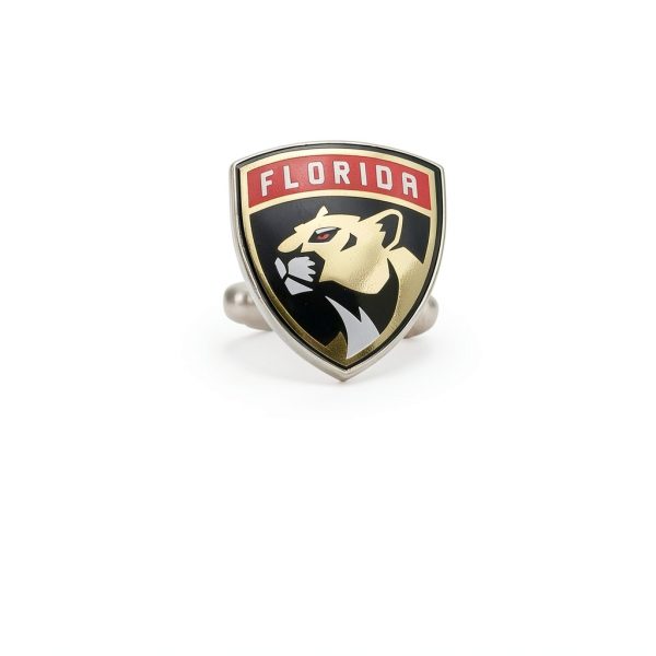 Desert Cactus Florida Panthers Cufflinks NHL Team Logo National Hockey League Formal Wear (Cufflinks)-1