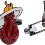 Desert Cactus Miami Heat Cufflinks Official NBA Team Logo Formal Wear-0