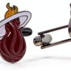 Desert Cactus Miami Heat Cufflinks Official NBA Team Logo Formal Wear-4