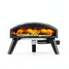 EchoSmile 12 inch Gas Outdoor Pizza Oven Black Propane 950F Fast Cook-6