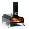 Christmas Gifts Pizza Oven Outdoor 12" Portable Pellet Pizza Stove Wood Fired Stainless Steel Pizza Maker for Backyard or Outside Camping With a Thermometer,a Carry Bag and a Cutter-6