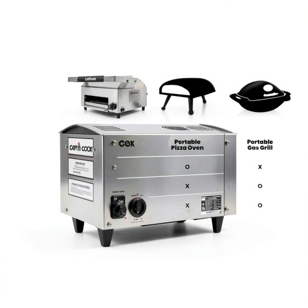 CAPTN COOK OvenPlus Pizza Oven Gas Double Deck 20in Stainless-7