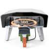 Outdoor Gas Pizza Oven MELLCOM XW00399SR 20" with 360° Rotating Stone-3