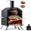 Wood Fired Pizza Maker PIZZELLO 2-Layer 26-Inch with Stone & Cover-0