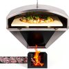 Green Mountain Grills Wood-Fired Steel Pizza Oven Attachment Accessory for Daniel Boone/Jim Bowie Model Grills with Square Pizza Stone, Silver-1