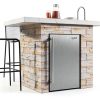 Outdoor Refrigerator KoolMore 21" Stainless 4.4 Cu Ft IPX4 Glass-5