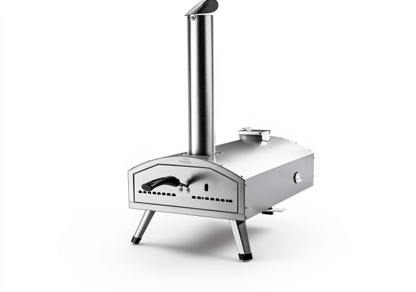 G-HWPON001, Rotatable Wood Fired Pizza Oven-12 inch, Silver-5
