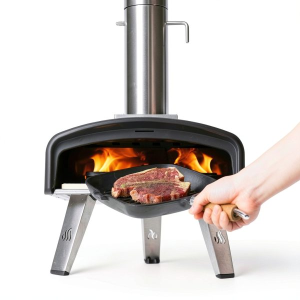 Outdoor Pizza Oven Mimiuo 12 inch Portable Wood Charcoal Oven-8