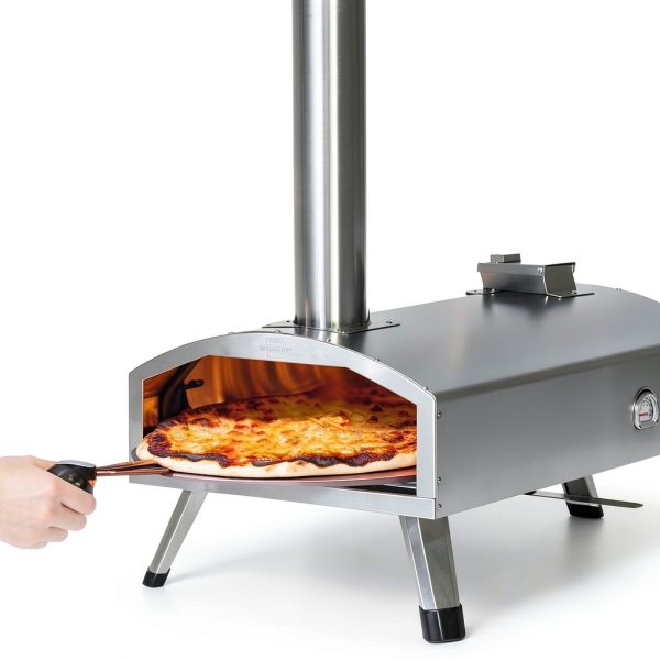 G-HWPON001, Rotatable Wood Fired Pizza Oven-12 inch, Silver-2
