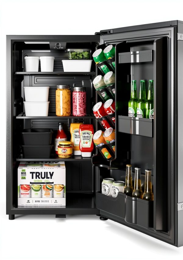 Outdoor Refrigerator KoolMore 21" Stainless 4.4 Cu Ft IPX4 Glass-1