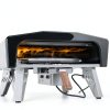 Outdoor Gas Pizza Oven MELLCOM XW00399SR 20" with 360° Rotating Stone-2
