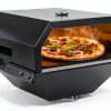 Pizza Oven Attachment Hisencn Grill Detachable Adjustable 13x13 Steel-0