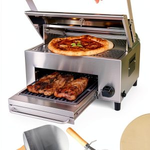 CAPTN COOK OvenPlus Pizza Oven Gas Double Deck 20in Stainless-0