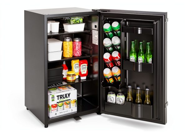 Outdoor Refrigerator KoolMore 21" Stainless 4.4 Cu Ft IPX4 Glass-2