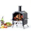 Wood Fired Pizza Maker PIZZELLO 2-Layer 26-Inch with Stone & Cover-3