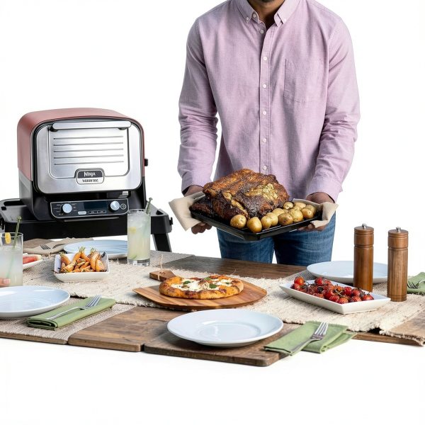 Ninja Woodfire Outdoor Pizza Oven 5-in-1 Electric 700°F Terracotta-5