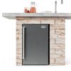 Outdoor Refrigerator KoolMore 21" Stainless 4.4 Cu Ft IPX4 Glass-4